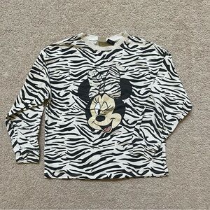 zara disney minnie mouse long sleeve top